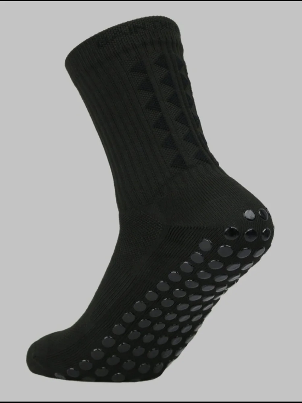 Men's White Non-Slip Athletic Crew Socks